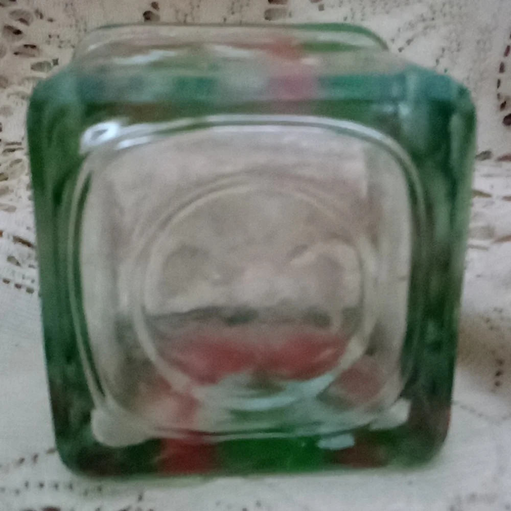 Christmas tablecloth, centerpiece and votive